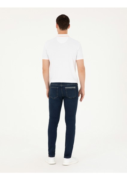 Pierre Cardin Erkek Lacivert Slim Fit Jean Pantolon 50291535-VR033