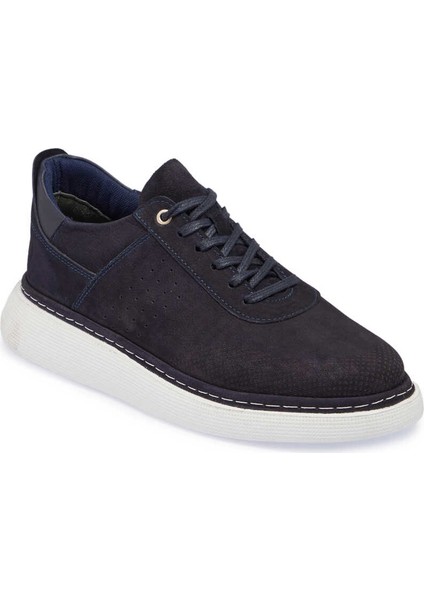 Lacivert Nubuk Deri Erkek Sneaker - E24I1Ay56821-C39 Lacivert