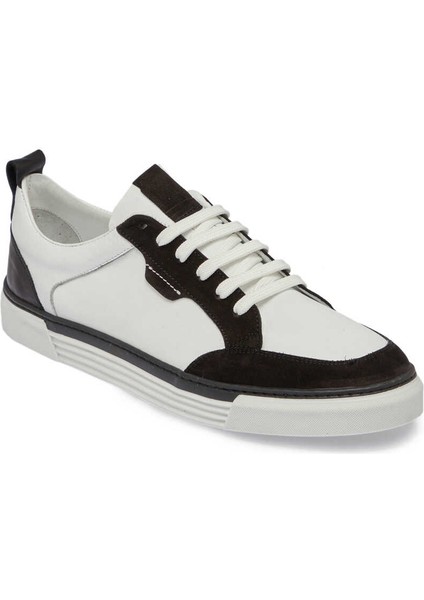 Siyah Deri Erkek Sneaker - E24I1AY56853-A01  Siyah