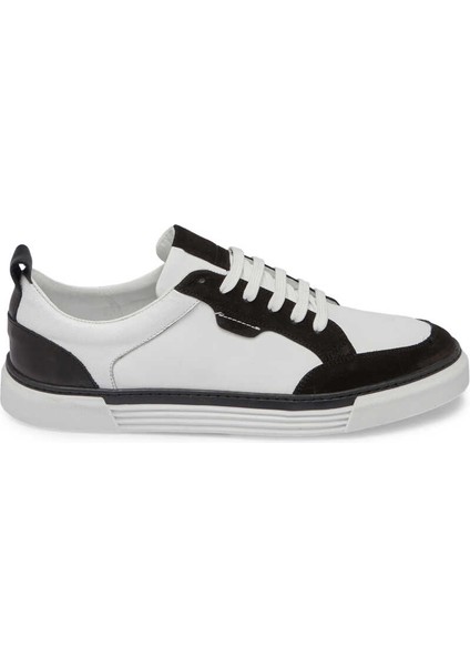 Siyah Deri Erkek Sneaker - E24I1AY56853-A01  Siyah