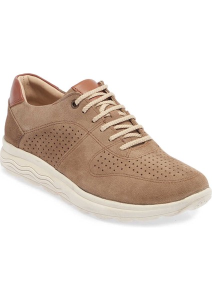 Kum Hakiki Nubuk Deri Erkek Sneaker - E24I1AY56858-A84