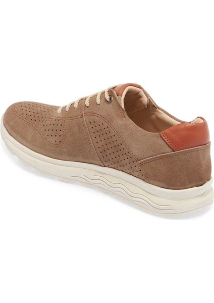 Kum Hakiki Nubuk Deri Erkek Sneaker - E24I1AY56858-A84