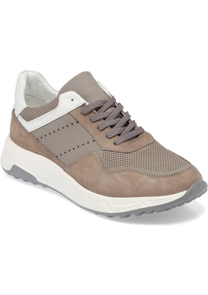 Gri Hakiki Deri Erkek Sneaker - E24I1AY56859-B43