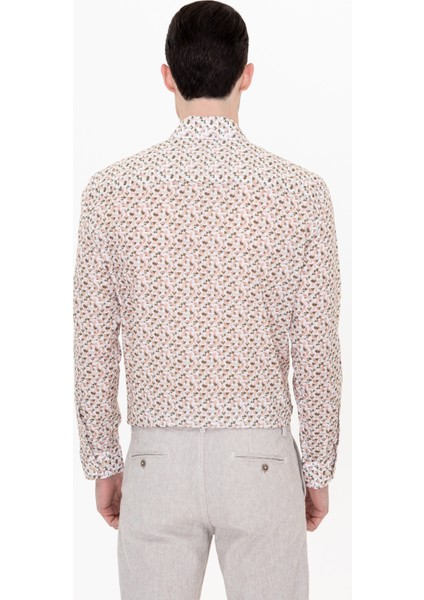 Erkek Haki Regular Fit Uzun Kollu Gömlek 50248485-VR027 indirimleri