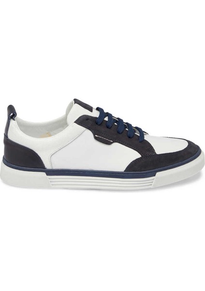 Lacivert Deri Erkek Sneaker - E24I1Ay56853-D44 Lacivert