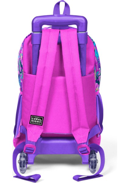 Kids Grafiti Desenli Üç Bölmeli Çekçekli 3'lü Çanta Seti SET0123960 indirimleri