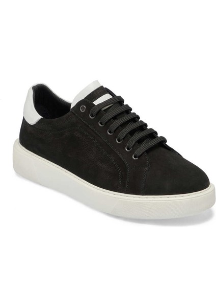 Siyah Deri Erkek Sneaker - E24I1AY56844-A23  Siyah