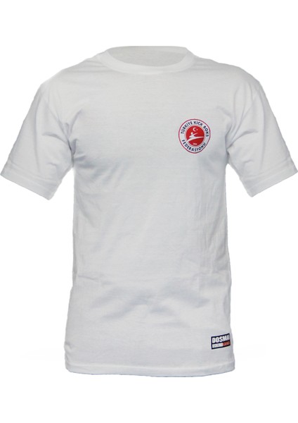 Kickboks Baskılı Unisex Bisiklet Yaka T-Shirt KBT827