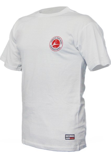Kickboks Baskılı Unisex Bisiklet Yaka T-Shirt KBT827