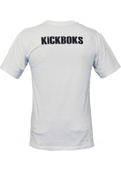 Kickboks Baskılı Unisex Bisiklet Yaka T-Shirt KBT827