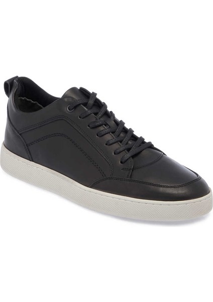 Siyah Hakiki Deri Erkek Sneaker - E24I1AY56836-A23
