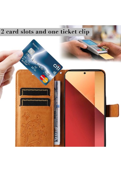 Xiaomi Redmi Not Için Flip Case 13 Pro 4g Flip Kickstand Manyetik Kapak Pu (Yurt Dışından)