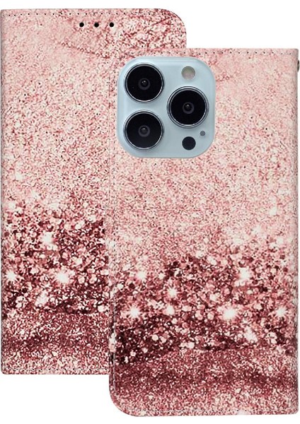 Iphone 15 Için Flip Case Pro Max Mermer Desen Pu Deri Cüzdan Tam Kart (Yurt Dışından)
