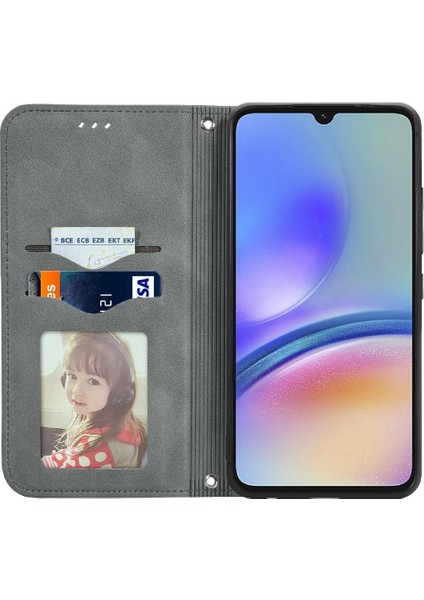 Samsung Galaxy A05S 4g Için Flip Case Darbeye Deri Kılıf Basit Flip (Yurt Dışından)