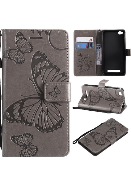 Xiaomi Redmi 4A Manyetik Kapak Darbeye Kapak Flip Pu Için Flip Case (Yurt Dışından)