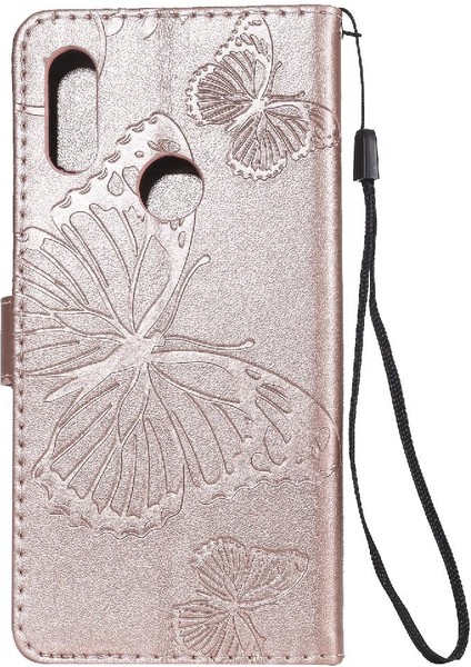 Xiaomi Redmi 7 Için Flip Case Manyetik Kapak Pu Deri Kart Yuvası ile Çevirin (Yurt Dışından)