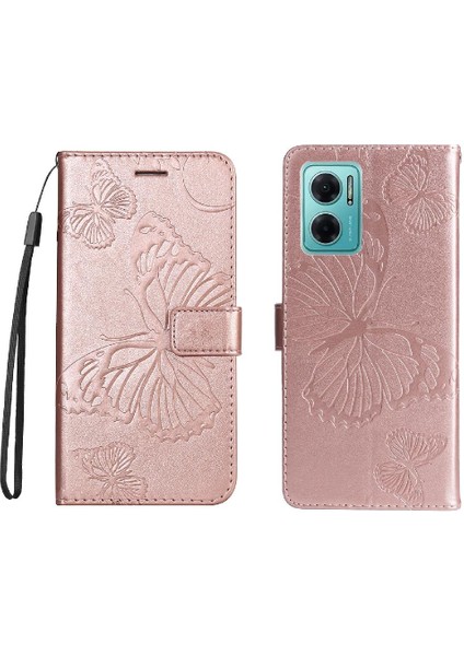 Xiaomi Redmi Not 11E Için Flip Case Pu Deri Darbeye Kapak Manyetik (Yurt Dışından)