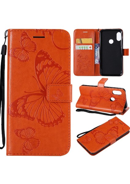Xiaomi A2 Lite Için Flip Case Kart Yuvası ile Pu Deri Manyetik Kapak Çevirin (Yurt Dışından)