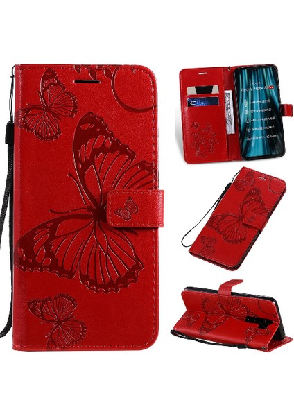 Kart Yuvası Standı Flip Kickstand ile Xiaomi Redmi Not 8 Pro Için Flip Case (Yurt Dışından)