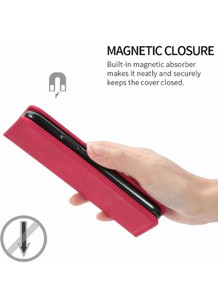 Realme 12 Pro Artı Darbeye Dayanıklı Deri Kılıf Için Flip Case Basit Iş (Yurt Dışından)