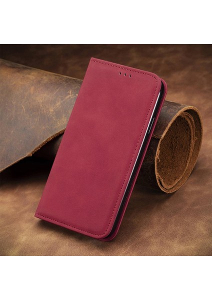 Realme 12 Pro Artı Darbeye Dayanıklı Deri Kılıf Için Flip Case Basit Iş (Yurt Dışından)