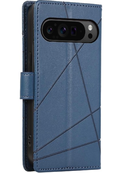 Google Piksel 9 Pro Için Flip Case Kickstand Şok Emici Darbeye (Yurt Dışından)