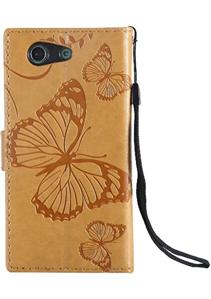 Mays Home1 Sony Xperia Z3 Mini Pu Deri Darbeye Kapak Için Flip Case Manyetik (Yurt Dışından)