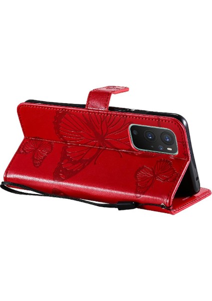 Oneplus 9 Için Flip Case Darbeye Kapak Kart Yuvası ile Manyetik Kapak Pu (Yurt Dışından)