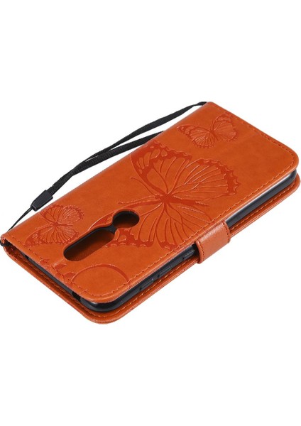 Nokia 4.2 Için Flip Case Darbeye Kapak Kart Yuvası Pu ile Kickstand Çevirin (Yurt Dışından)