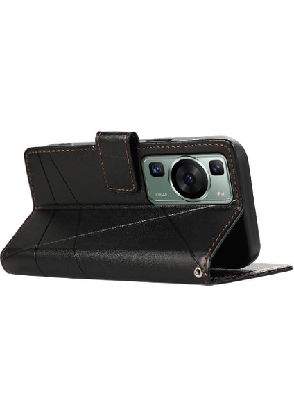 Huawei P60 Darbeye Kickstand Üç Kart Yuvaları Şok Için Flip Case (Yurt Dışından) indirimleri