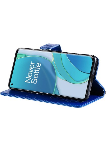 Oneplus 9 Için Flip Case Darbeye Kapak Kart Yuvası ile Manyetik Kapak Pu (Yurt Dışından)