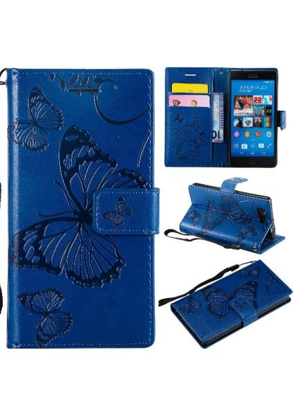 Mays Home1 Sony Xperia Z3 Mini Pu Deri Darbeye Kapak Için Flip Case Manyetik (Yurt Dışından)