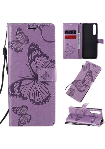 Sony Xperia 1 Ii Darbeye Kapak Flip Case Kickstand Pu Deri (Yurt Dışından)