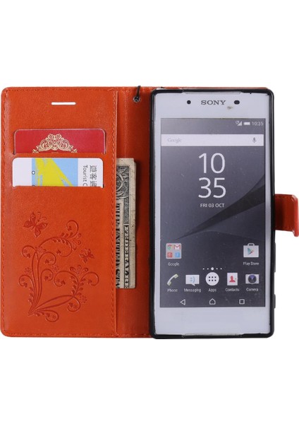 Sony Xperia Z5 Flip Kickstand Manyetik Kapak Için Flip Case Kart Yuvası ile (Yurt Dışından) indirimleri