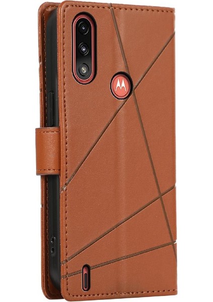 Motorola Moto E7 Güç Darbeye Dayanıklı Şok Emici Kickstand Için Flip Case (Yurt Dışından)