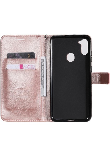 Kart Yuvası Standı ile Samsung Galaxy A11 Flip Case Kickstand Pu (Yurt Dışından) modelleri