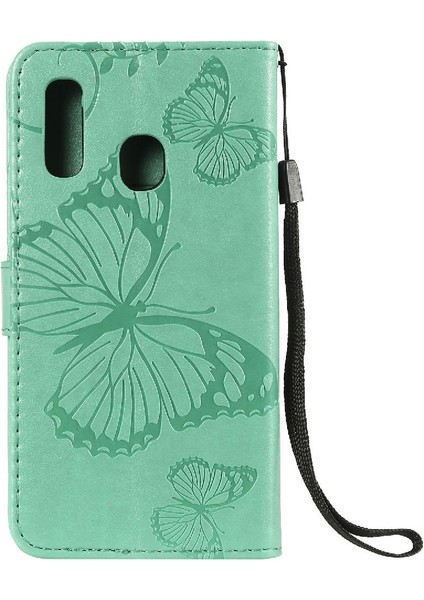 Kart Yuvası Standı Pu ile Samsung Galaxy A20E Darbeye Kapak Için Flip Case (Yurt Dışından) modelleri