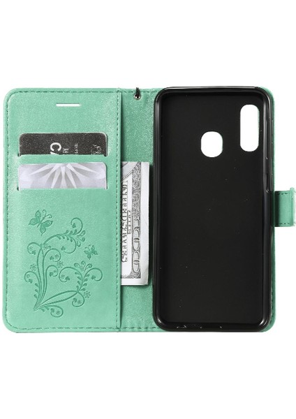 Kart Yuvası Standı Pu ile Samsung Galaxy A20E Darbeye Kapak Için Flip Case (Yurt Dışından) fırsatları