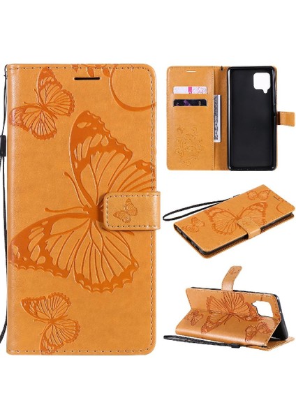 Samsung Galaxy Case 5g Flip Kickstand Darbeye Kapak Pu Deri (Yurt Dışından)