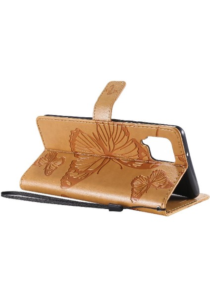 Samsung Galaxy Case 5g Flip Kickstand Darbeye Kapak Pu Deri (Yurt Dışından)