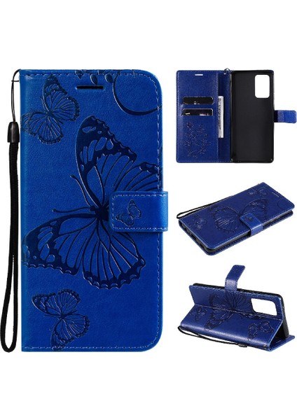 Samsung Galaxy A72 5g Için Kılıf Kart Yuvası Standı ile Kickstand Pu Çevirin (Yurt Dışından)