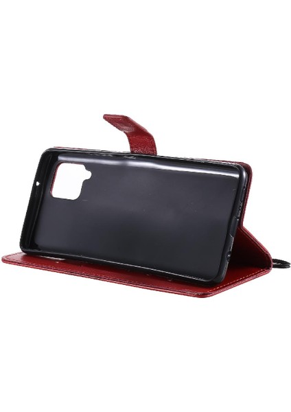 Samsung Galaxy Case 5g Flip Kickstand Darbeye Kapak Pu Deri (Yurt Dışından)