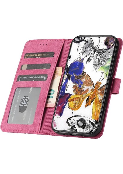 Iphone 11 Için Flip Case Pro Max Cüzdan Manyetik Kapatma Kart Yuvaları Tutucu (Yurt Dışından)