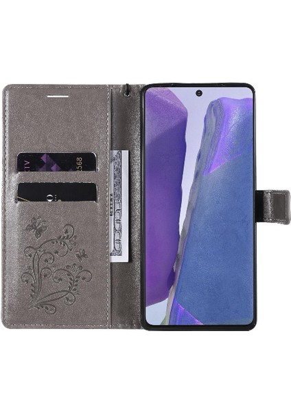 Samsung Galaxy Not 20 Için Kılıf Darbeye Kapak Kart Yuvası Standı ile Pu (Yurt Dışından) modelleri