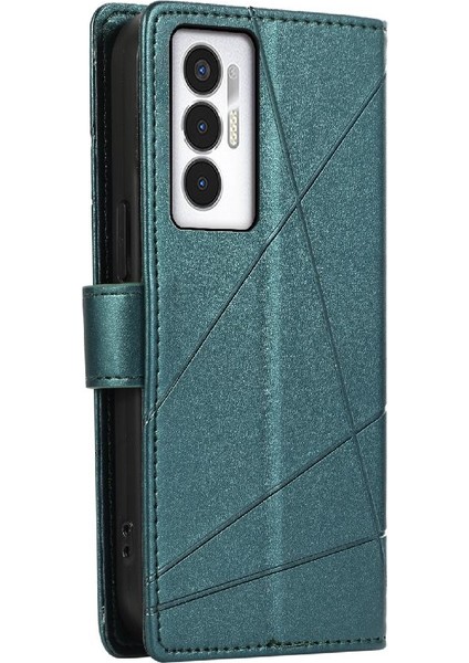 Tecno Pova 3 Için Flip Case Darbeye Kickstand Şok Emici Üç (Yurt Dışından)