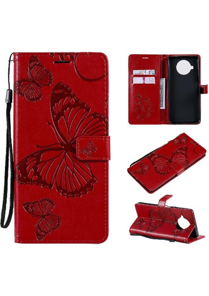 Xiaomi 10T Lite 5g Için Flip Case Kart Yuvası Standı ile Pu Deri Flip Case (Yurt Dışından)