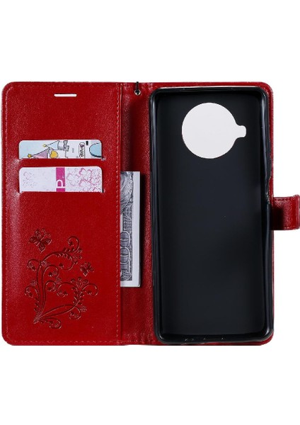 Xiaomi 10T Lite 5g Için Flip Case Kart Yuvası Standı ile Pu Deri Flip Case (Yurt Dışından)