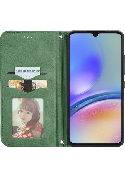 Samsung Galaxy A05S 4g Için Flip Case Darbeye Deri Kılıf Basit Flip (Yurt Dışından)