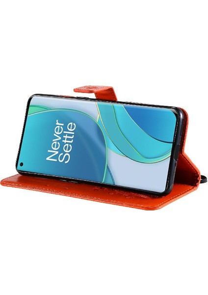 Oneplus 9 Için Flip Case Darbeye Kapak Kart Yuvası ile Manyetik Kapak Pu (Yurt Dışından)