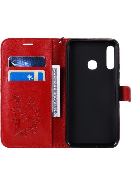 Kart Yuvası Standı Manyetik Kapak ile Samsung Galaxy Acase Pu Deri Kılıf (Yurt Dışından)